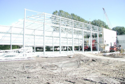 CONSTRUCTION OF A MODERN PAINT SHOP AND A NEW OFFICE BUILDING