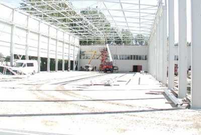 CONSTRUCTION OF A MODERN PAINT SHOP AND A NEW OFFICE BUILDING